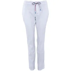 Alberto Hose Clara-Linen Twill, weiss