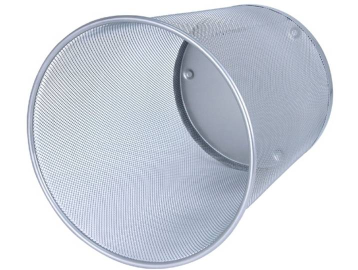 WEDO Papierkorb Papierkorb Office 18l silber (12 Stück)