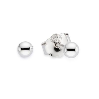 Paar Ohrstecker "Schmuck Geschenk Silberohrstecker Kugel", silber (silberfarben), ANISTON JEWELRY & WATCHES, Ohrringe, Damen, 3mm, Silber 925 (Sterlingsilber)