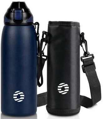 Uplifted Finds FEIJIAN Stainless Steel Vacuum Sports Bottle Portable Travel Water Bottle For Hot & Cold Drinks blue 1000 Ml