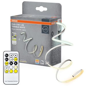 OSRAM LED-Streifen FLEX COB, LED, warm- bis tageslichtweiß, für innen, 230 V, selbstklebend, mit Fernbedienung, 1,5 m