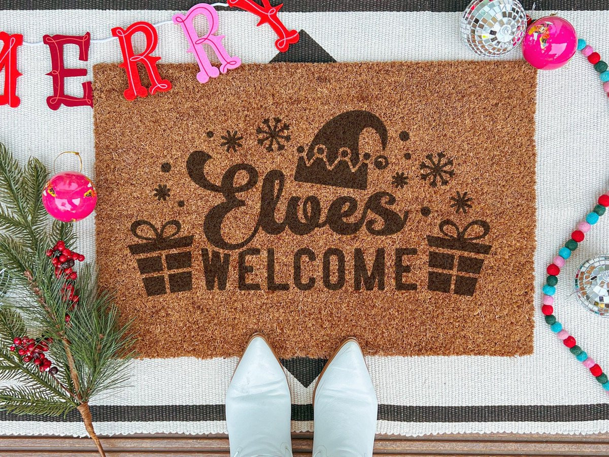 Laser Point Ingangsmat Elves Welcome B/D: 90 x 60 cm