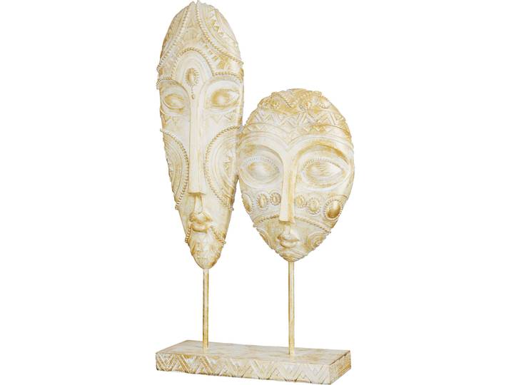 Dekofigur GILDE Skulptur Giseh , gold (goldfarben), B:18cm H:38cm T:7cm, Kunstharz, Dekofiguren, Dekofigur