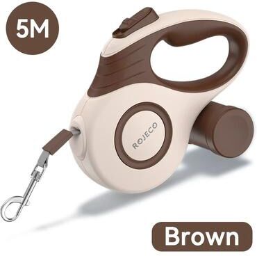 Uplifted Goods Automatic Retractable Leash For Dogs And Cats brown 3m