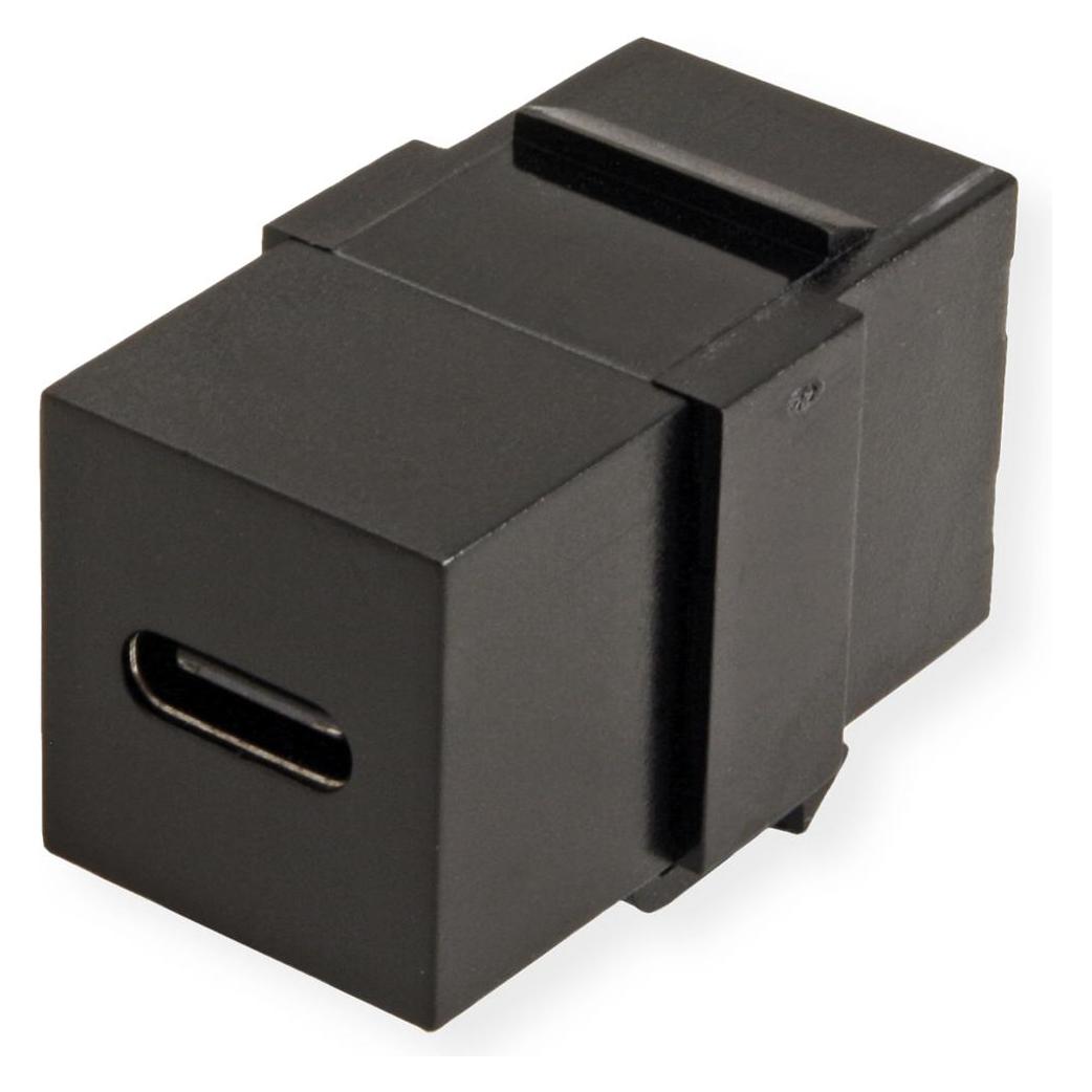 Value USB Typ C Keystone Modul, schwarz (Keystone Modul) (25.99.8210)