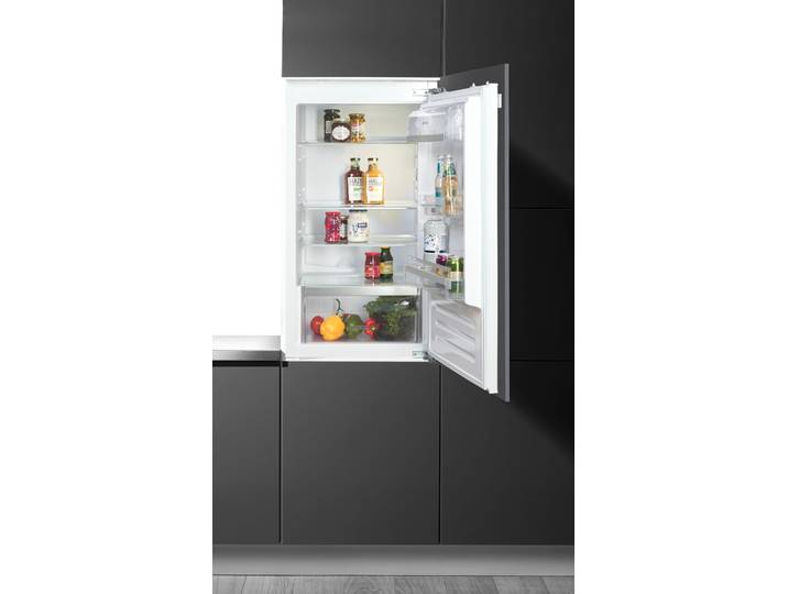 BAUKNECHT Einbaukühlschrank KSI 10VF3 , Energieeffizienz: D, silber (weiß), Rechtsanschlag, wechselbar, Kühlschränke, Abtauautomatik im Kühlteil, Einbaukühlschrank