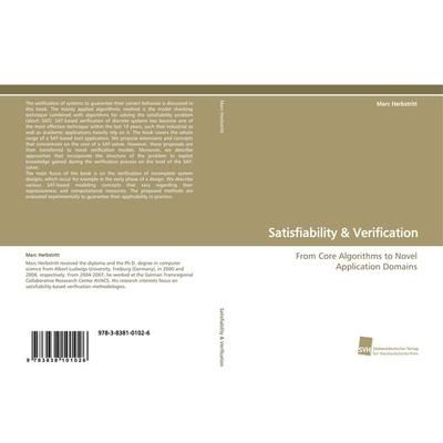 Satisfiability & Verification, Taschenbuch von Marc Herbstritt, Südwestdeutscher Verlag für Hochschulschriften, 978-3-8381-0102-6