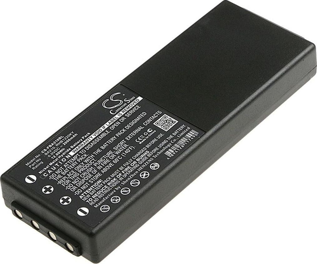 TDR Batterij voor HBC Radiomatic BA, FUB, PM (equivalent RHB1220KY), 2000mAh