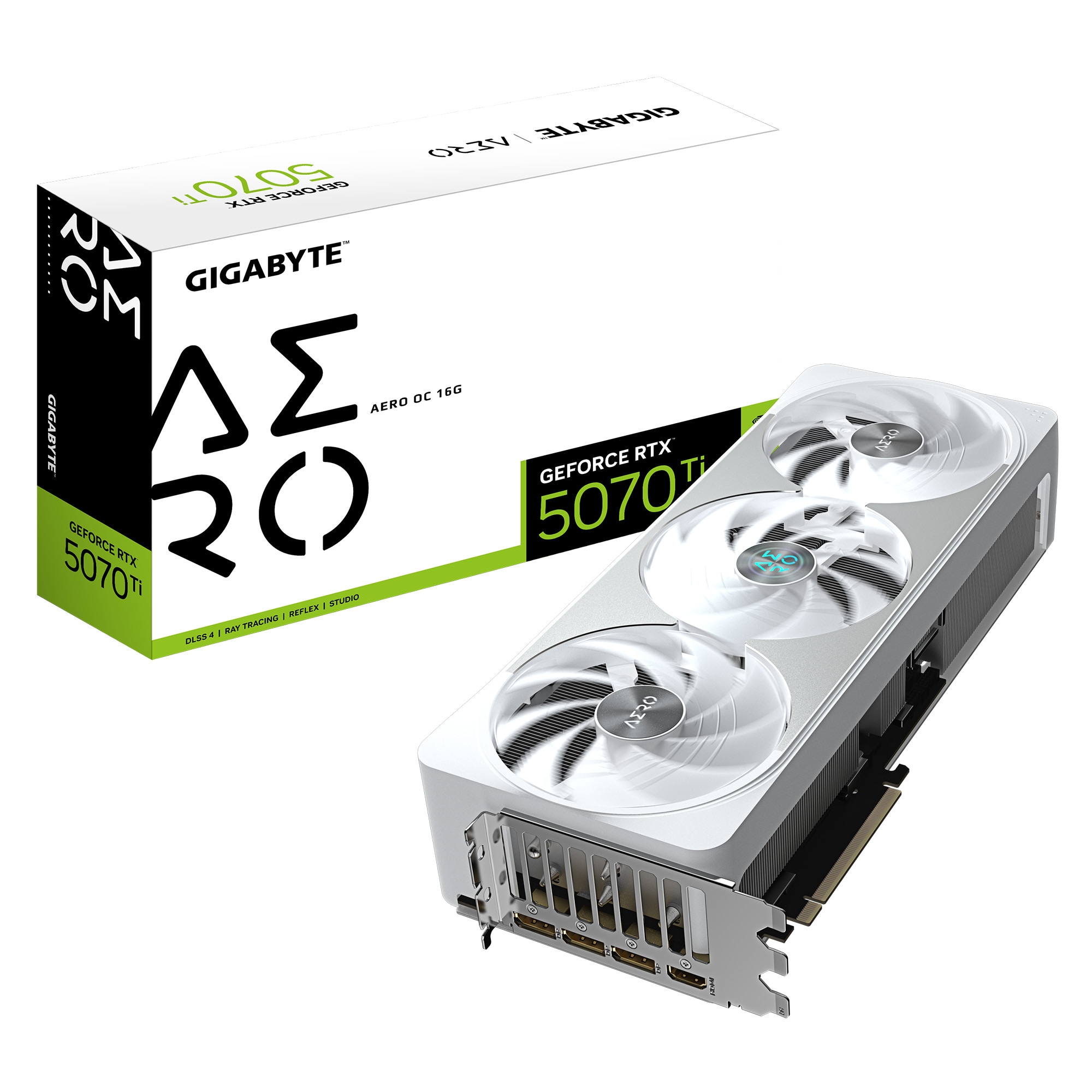 GIGABYTE GeForce RTX 5070 Ti AERO OC Grafikkarte 16 GB