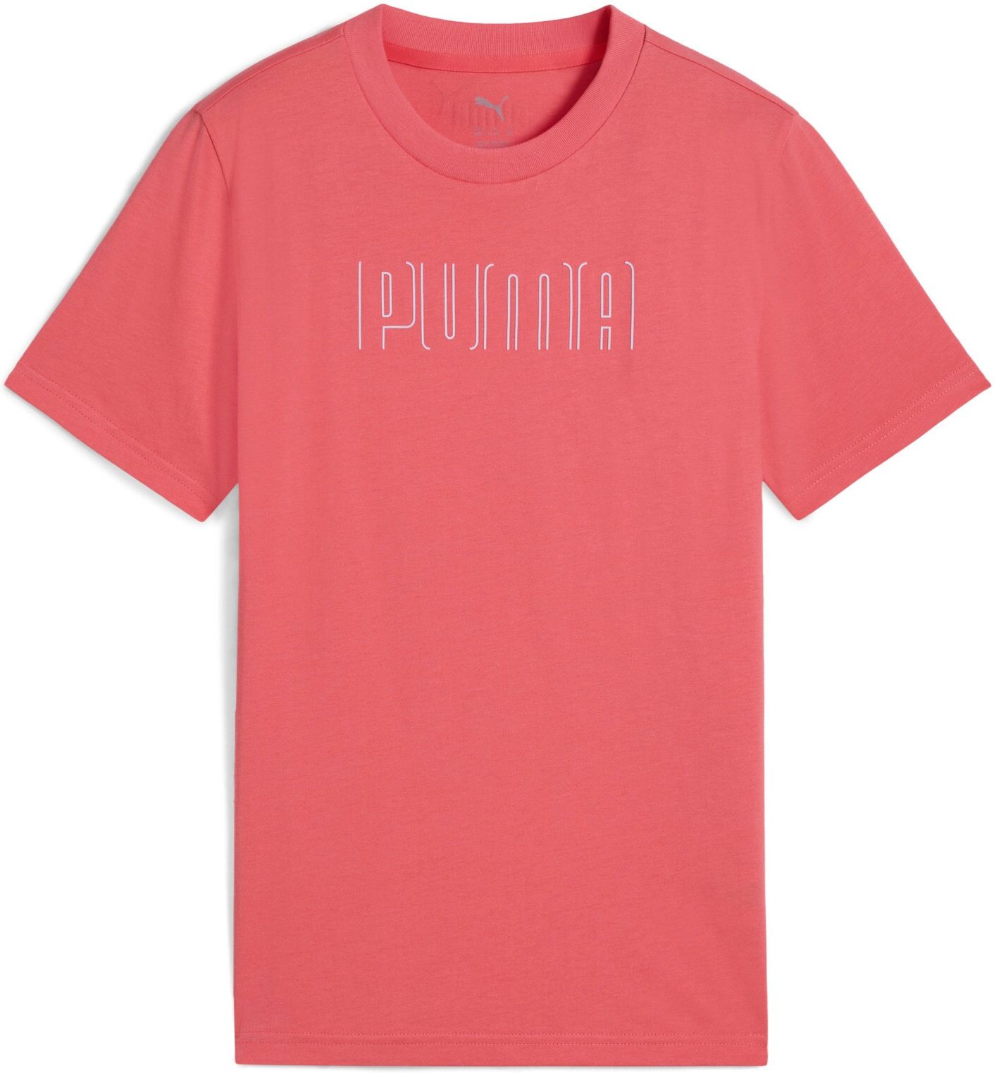 T-Shirt PUMA "SPORT GRAPHIC TEE G", Mädchen, Gr. 176, rosa (peach frost), Jersey, Obermaterial: 100% Baumwolle, bedruckt, regular fit normal, Rundhals, Shirts T-Shirt, für Jugendliche, Gummiprint-Applikation, Kurzarmdesign peach frost 176