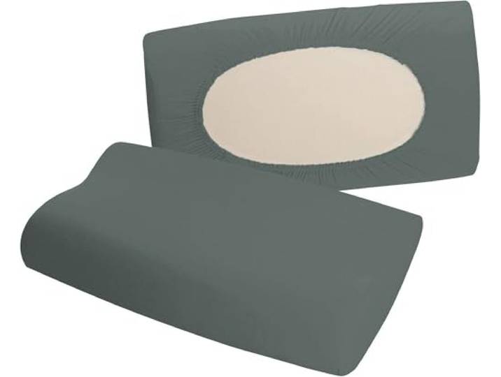 Erwin Müller Nackenstützkissen-Spannbezug Freising Multi-Stretch Single-Jersey anthrazit Größe 40x80 cm