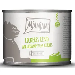 MjAMjAM Leckeres Rind an gedämpftem Kürbis mit Hühnerleber 6x200 g
