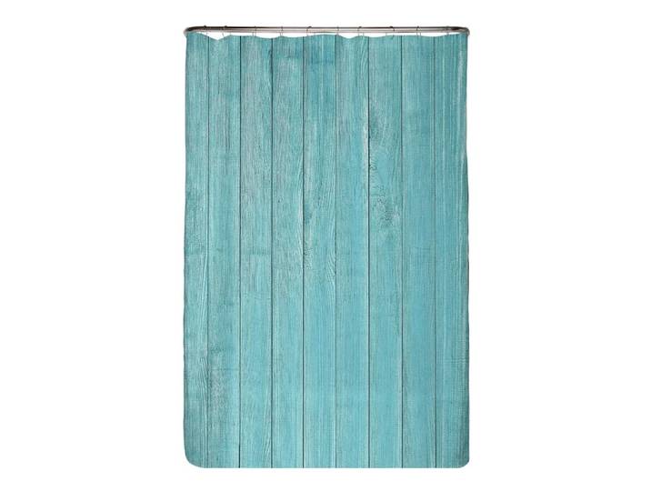 Rideau de douche anti-moisissures Bois Microfibre Turquoise 120 x 200cm