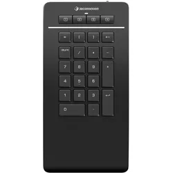 3Dconnexion Numpad Pro (Nummernblock, Kabelgebunden, Kabellos), Tastatur, Schwarz
