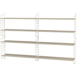 Offenes Wandregal Metall Beige