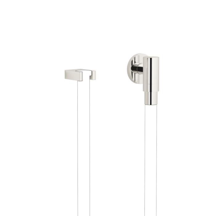 Dornbracht Water Modules Wandanschlussbogen 27820979-08 mit Schlauchhalterung, mit Einzelrosette, platin