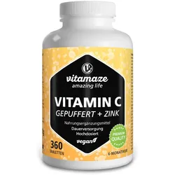 Vitamin C 1000 mg + Zink Tabletten 360 St