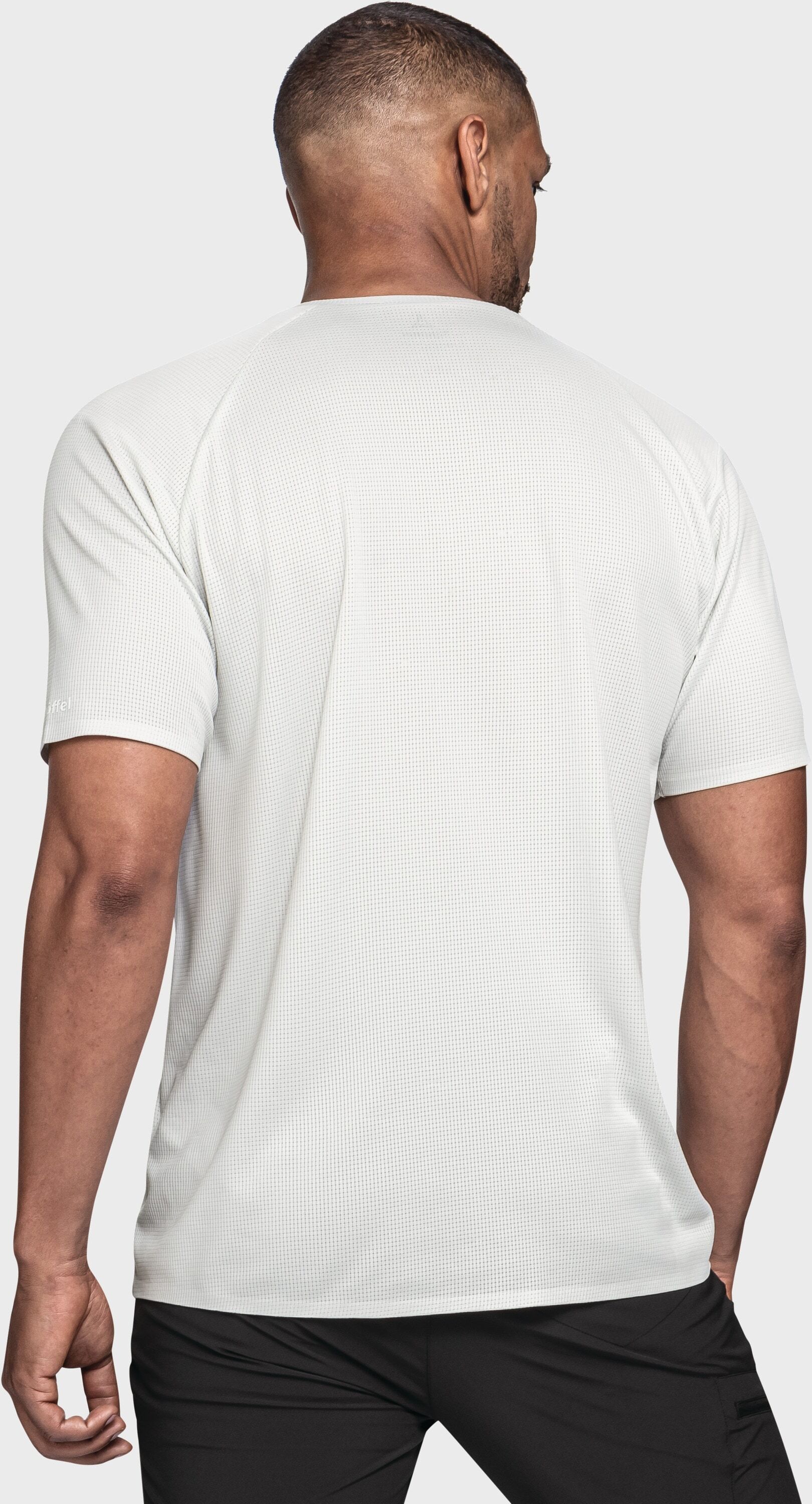 Funktionsshirt SCHÖFFEL "Hiking T Shirt Style Grunas MNS", Herren, Gr. 52, beige (9040, natur), Oberstoff: 100% Polyester, Rundhals, Shirts Funktionsshirt 9040, natur 52