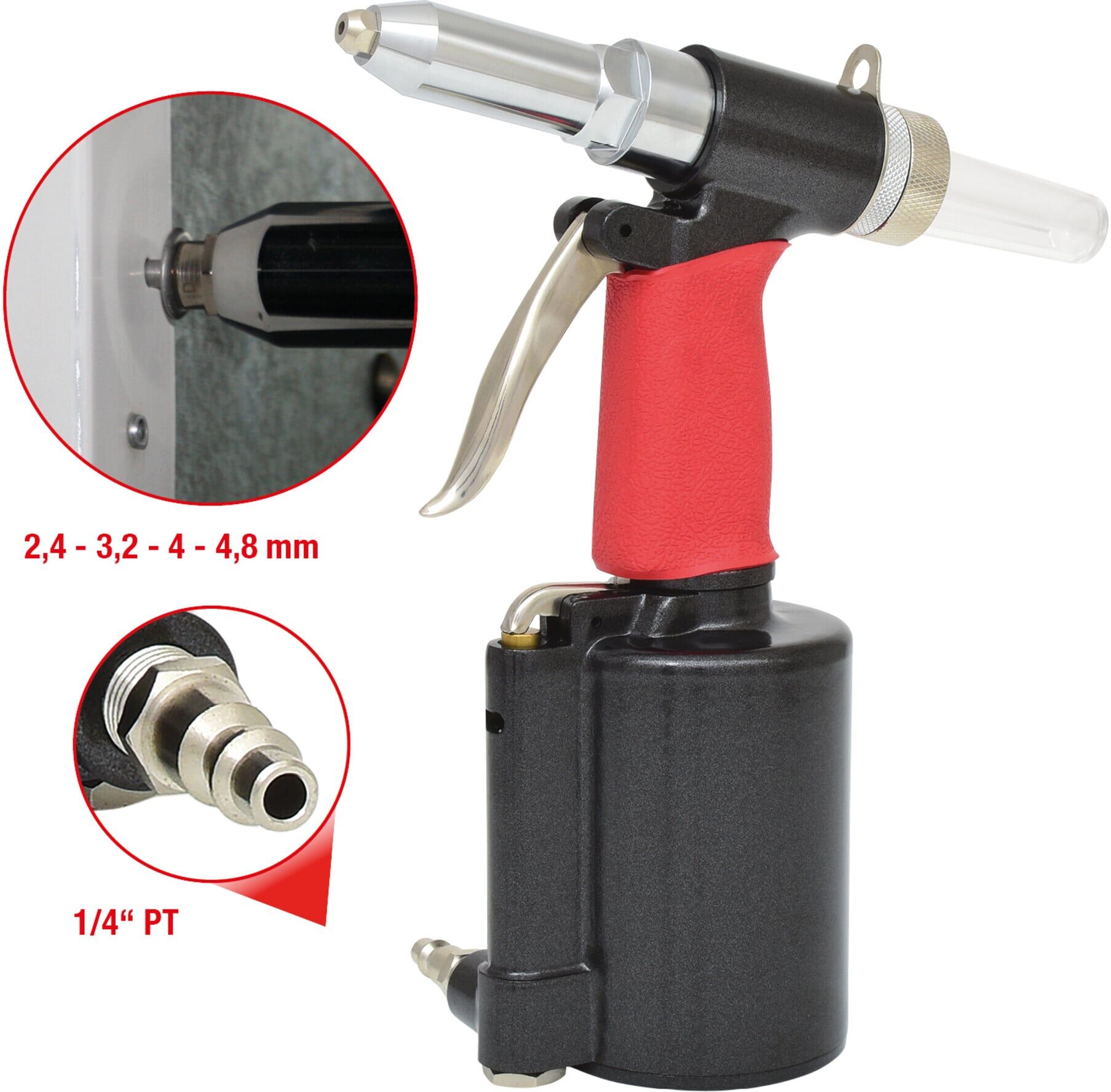 KS Tools Druckluft-Blindniet-Pistole Länge 290mm (515.3102)