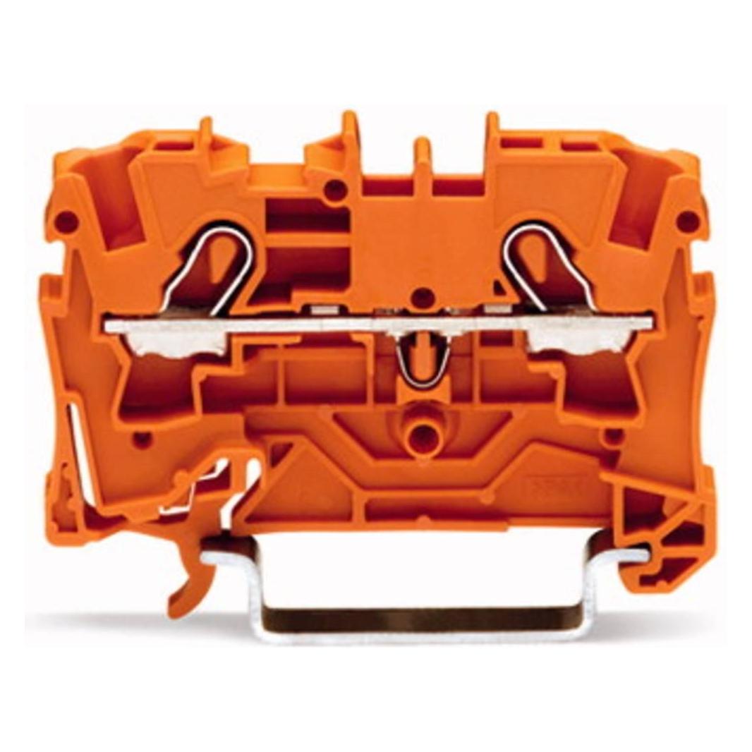 Wago DIN-Schienen-Klemmleiste 2x4mm2 orange (2004-1202)