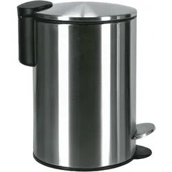 Kleine Wolke Kosmetikeimer Silence, Chromfarbig 17x23,6x17/3 Liter