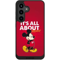 Nivocase Handyhülle für Samsung Galaxy S24 Hülle NIVOpure Case Schwarz Disney Maus Offizielles (Samsung Galaxy S24), Smartphone Hülle, Schwarz