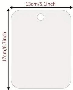 Fusion Finds Fogless Shower Shaving Mirror Shatterproof Acrylic Travel Mirror For Bathroom, Camping & Makeup 1