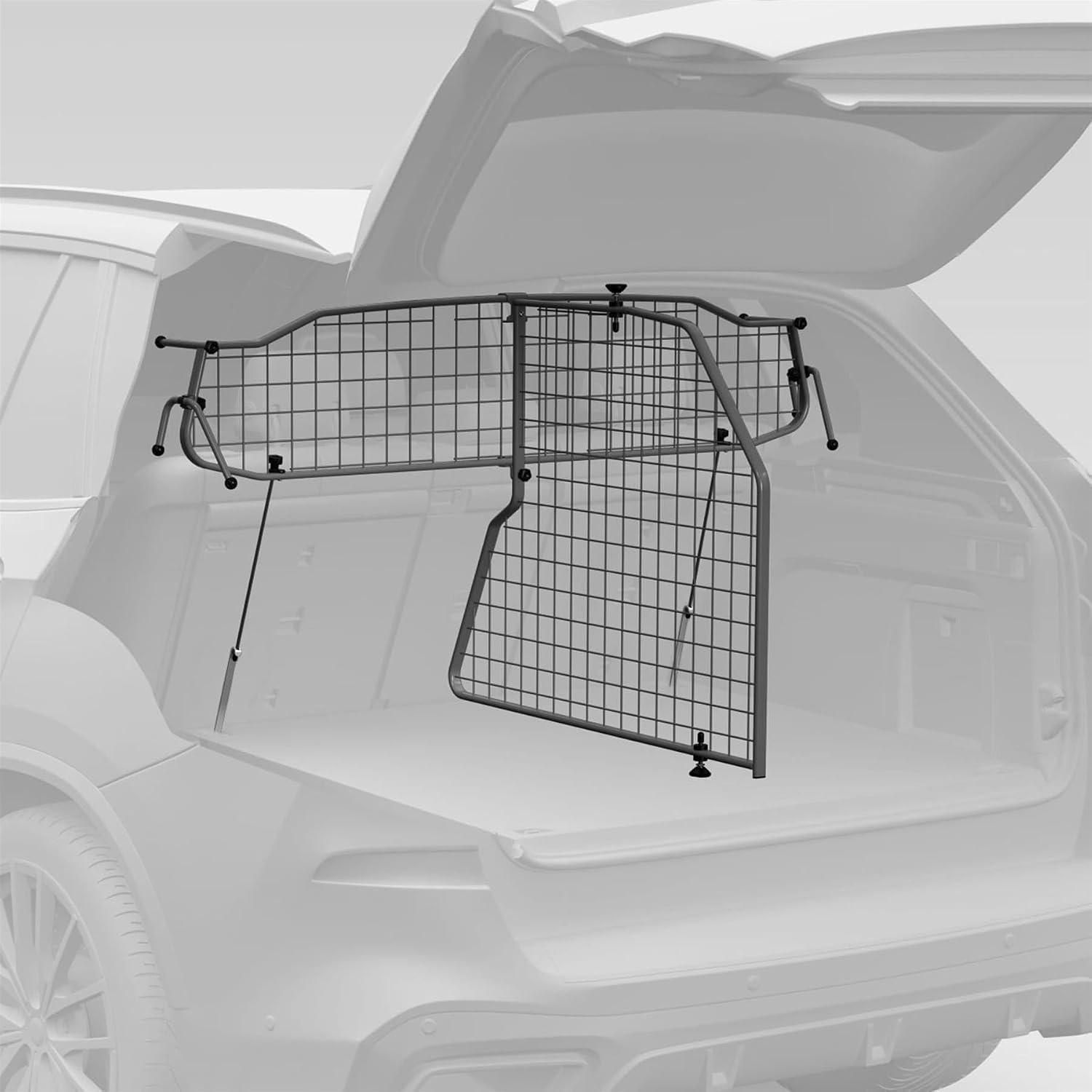Hundegitter und Trenngitter für Skoda Superb 2015-2023 [Passt nur für Fahrzeuge mit niedrigerem Kofferraumboden und ohne Schiebedach.], fahrzeugspezifisches Kofferraumgitter aus Stahl