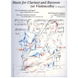 Duos für Anfänger für Klarinette und Fagott, Schulbücher von Peter Perenyi