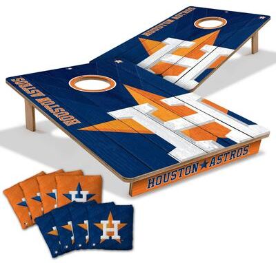 Skip's Garage Houston Astros MLB Tailgate Cornhole Board Set