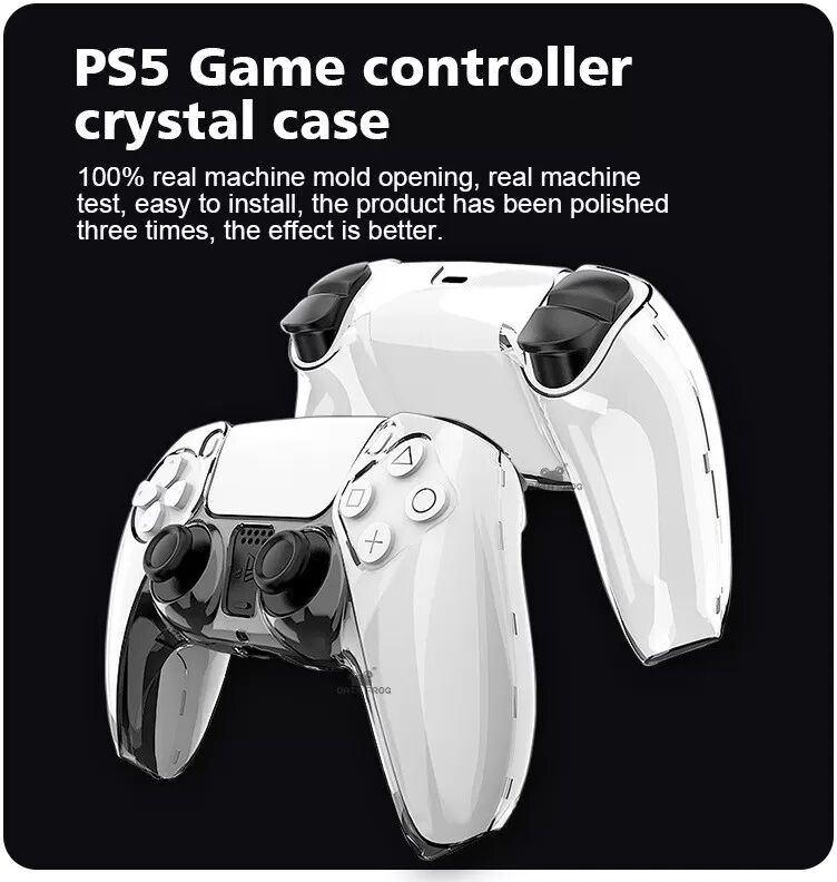 INF Coque transparente pour manette PS5