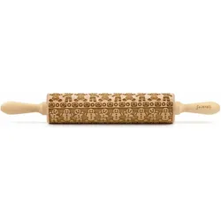 Folkroll Lebkuchenmann, gross, 43 cm, Wallholz, Braun
