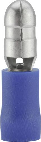 Vogt Verbindungstechnik 3921 Rundstecker 1.50mm² 2.50mm² Stift-Ø: 5mm Teilisoliert Blau