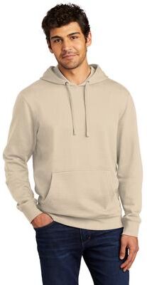 District DT6100 V.I.T. Fleece Hoodie in Gardenia size 5XL   Cotton/Polyester Blend