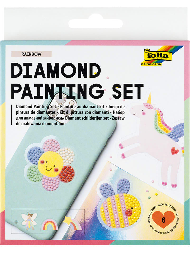 folia PAPER Diamond Painting Set "RAINBOW" in Bunt - onesize