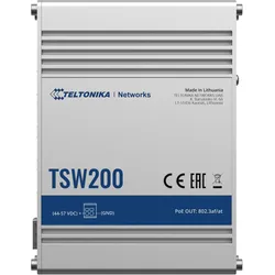 Teltonika TSW200 PoE+ switch x8 (10 Ports), Netzwerk Switch, Schwarz