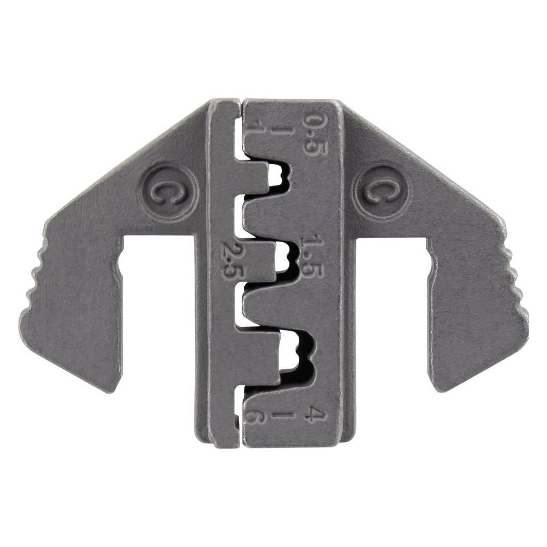 Toolcraft PLE-0C Crimp-Einsätze Flachstecker Quetschbereich: 0.5 bis 6 mm² Passe (TO-7875681)