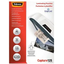 Fellowes Laminierfolien ImageLast A5 25 Stück 125 mic transparent, 15.4x21.6 cm