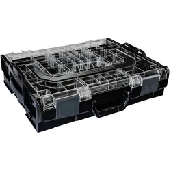 Sortimo Systemkoffer L-Boxx 102 schwarz mit transparentem Deckel, passend zu Bosch