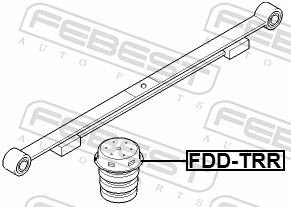Febest Anschlagpuffer, Federung Fdd-Trr Hinterachse Für Ford