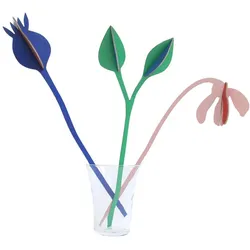 DEKOFIGUR Abstraktes Blumentrio 5/27 cm