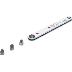 BGS Spezial-Bitknarre, ultra dünn | Abtrieb Innensechskant 6,3 mm (1/4"") | inkl....
