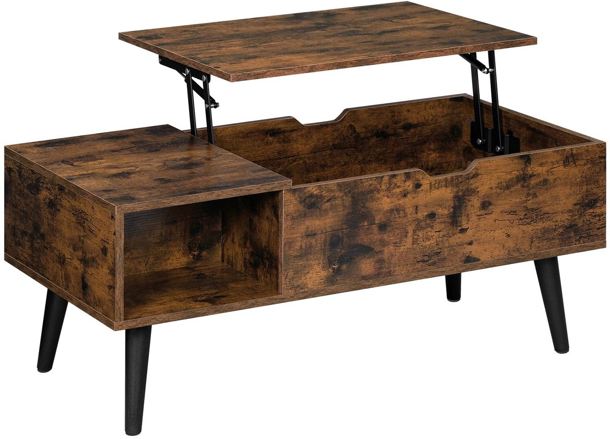 BukkitBow Verstelbare Salontafel met Liftfunctie en Verborgen Opslag