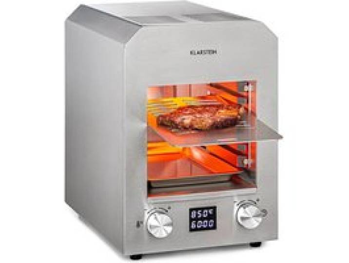Klarstein Hannibal Grill haute température intérieur 2 200W 850°C inox argenté