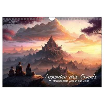 Legenden des Orients Märchenhafte Szenen aus China (Wandkalender 2026 DIN A4 quer), CALVENDO Monatskalender