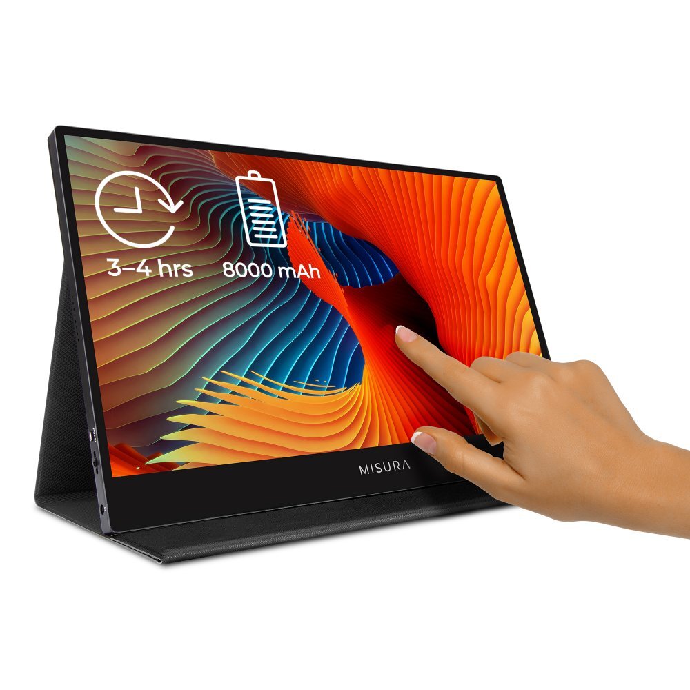 16" M16TB Tragbarer LCD -Touch-Monitor - mit integriertem Akku