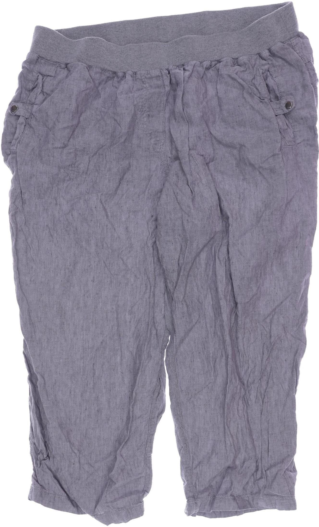 Ulla Popken Damen Stoffhose, Grau, Gr. W36, Leinen - Second Hand