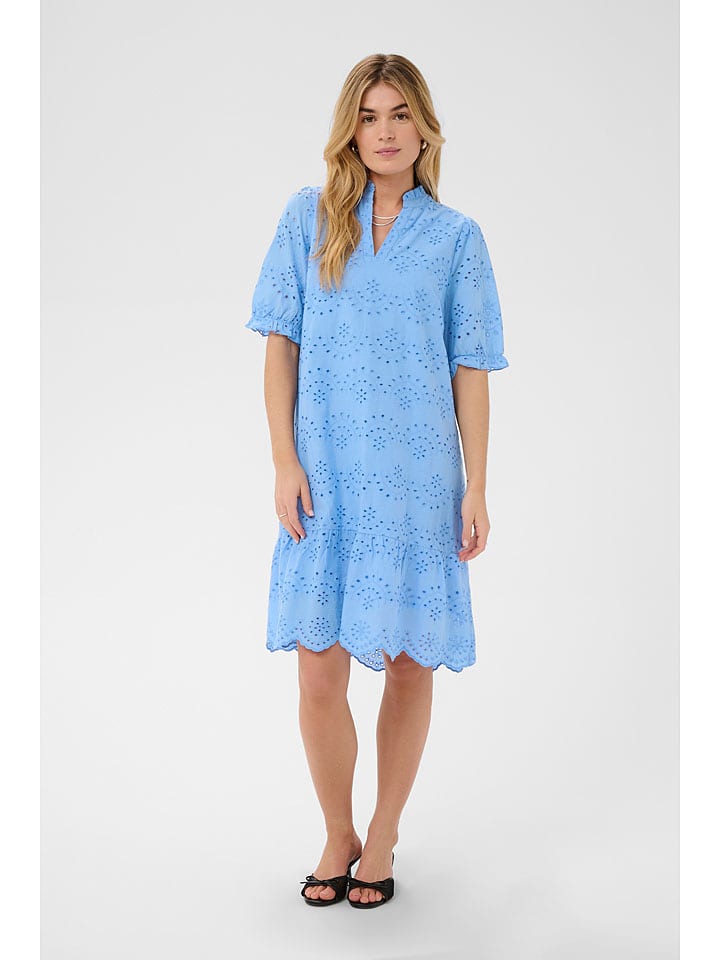 SAINT TROPEZ Kleid in Hellblau - L
