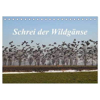 Schrei der Wildgänse (Tischkalender 2027 DIN A5 quer), CALVENDO Monatskalender
