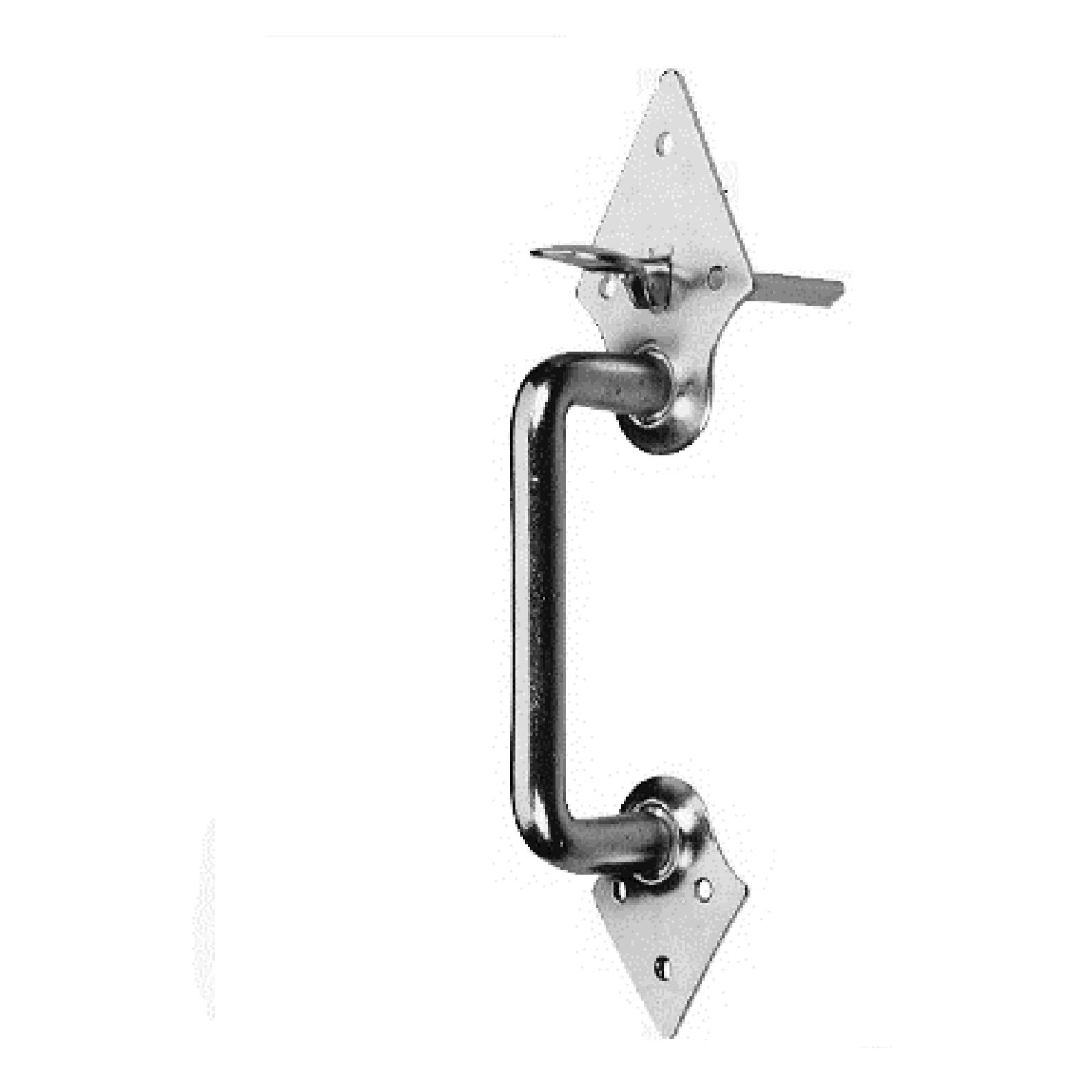 Magni Pollmann Baubeschläge 2170000 Klinkgriff / Bügelgriff 255 mm, hell verzinkt (Türgriff) (229606)